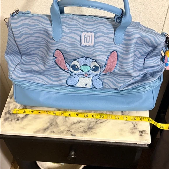Disney Light Blue Stitch Weekender NWOT - Picture 9 of 11